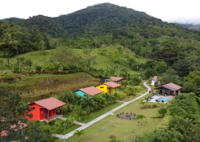 Vu de la montagne Miravalles depuis Villa el Tucan